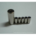 Magnet de cylindre de néodyme permanent personnalisé de haute qualité de haute qualité